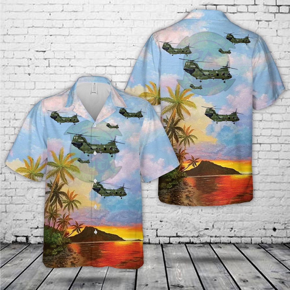 Military Hawaiian Shirt US Marine Corps Boeing Vertol CH 46E Sea Knight 107 II of HMMT 164 Hawaiian Shirt 1 vx6psr.jpg Military Hawaiian Shirt US Marine Corps Boeing Vertol CH 46E Sea Knight 107 II of HMMT 164 Hawaiian Shirt 1 vx6psr.jpg