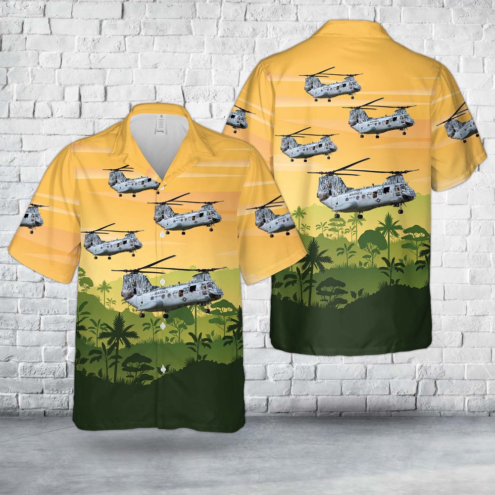 Military Hawaiian Shirt US Marine Corps Boeing Vertol CH 46 Sea Knight Of HMM 262 Flying Tigers Hawaiian Shirt 1 kgtrlb.jpg Military Hawaiian Shirt US Marine Corps Boeing Vertol CH 46 Sea Knight Of HMM 262 Flying Tigers Hawaiian Shirt 1 kgtrlb.jpg