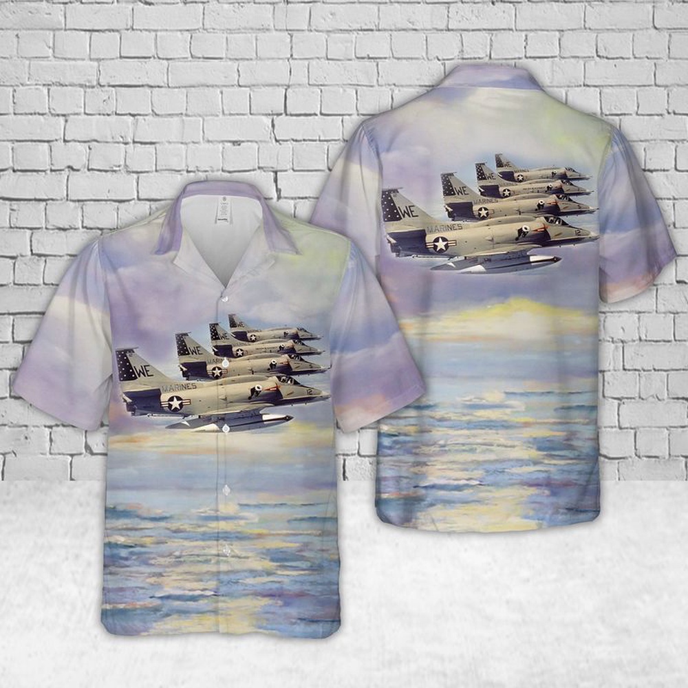 Military Hawaiian Shirt US Marine Corps Douglas A 4M Skyhawk of Marine Attack Squadron 214 VMA 214 Black Sheep Hawaiian Shirt 1 xmbvch.jpg Military Hawaiian Shirt US Marine Corps Douglas A 4M Skyhawk of Marine Attack Squadron 214 VMA 214 Black Sheep Hawaiian Shirt 1 xmbvch.jpg