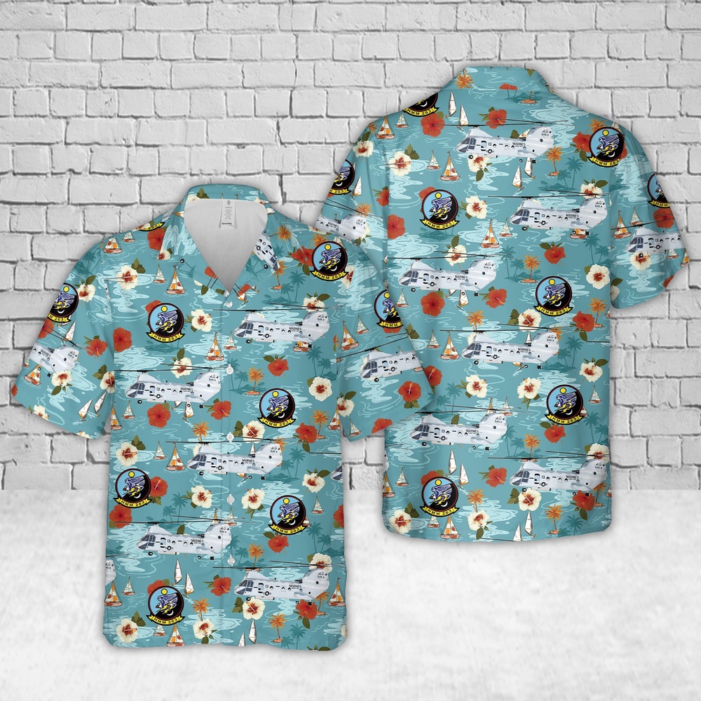 Military Hawaiian Shirt US Marine Corps HMM 263 Thunder Chickens Vietnam Era CH 46E Sea Knight Hawaiian Shirt 1 dcwlkp.jpg