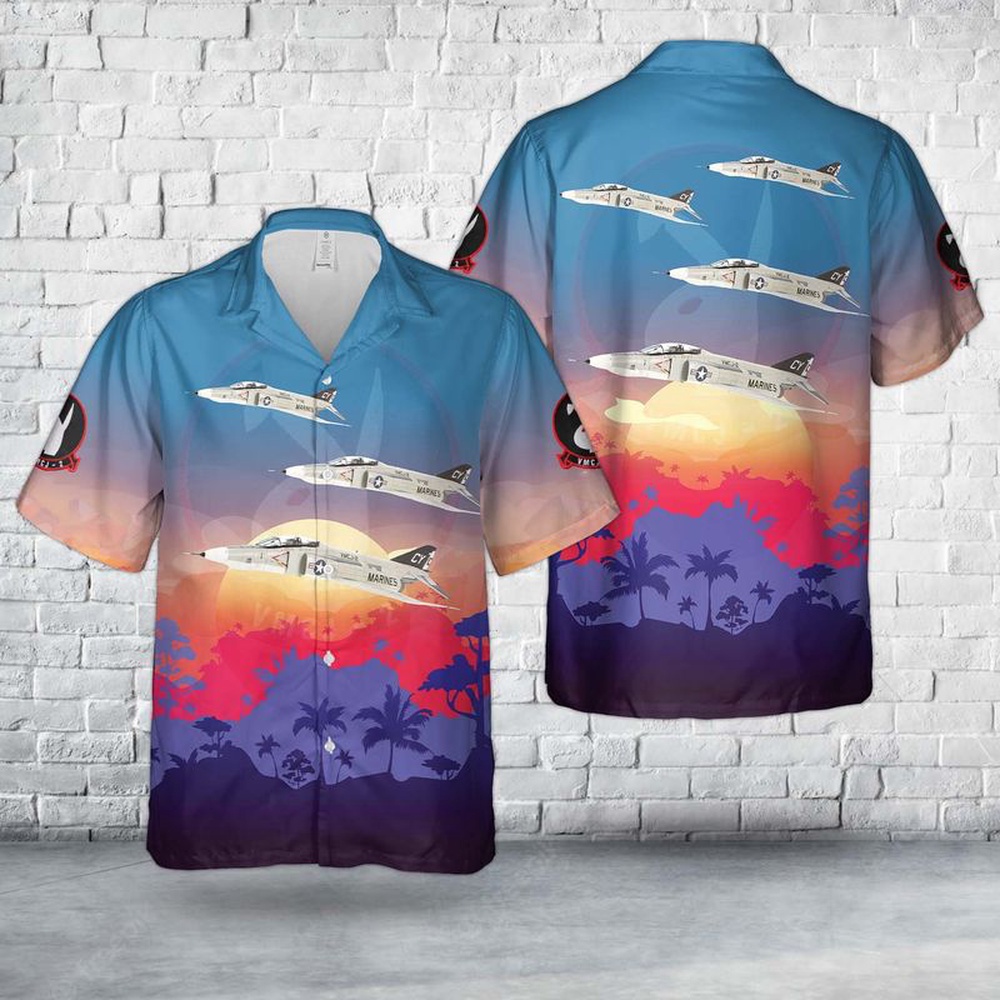 Military Hawaiian Shirt US Marine Corps McDonnell Douglas RF 4B BuNo.157344 Of VMCJ 2 Hawaiian Shirt 1 dop87e.jpg Military Hawaiian Shirt US Marine Corps McDonnell Douglas RF 4B BuNo.157344 Of VMCJ 2 Hawaiian Shirt 1 dop87e.jpg