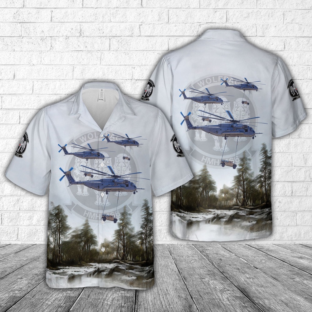 Military Hawaiian Shirt US Marine Corps Sikorsky CH 53E Super Stallion of HMH 466 Wolfpack Hawaiian Shirt 1 zdv4wa.jpg Military Hawaiian Shirt US Marine Corps Sikorsky CH 53E Super Stallion of HMH 466 Wolfpack Hawaiian Shirt 1 zdv4wa.jpg