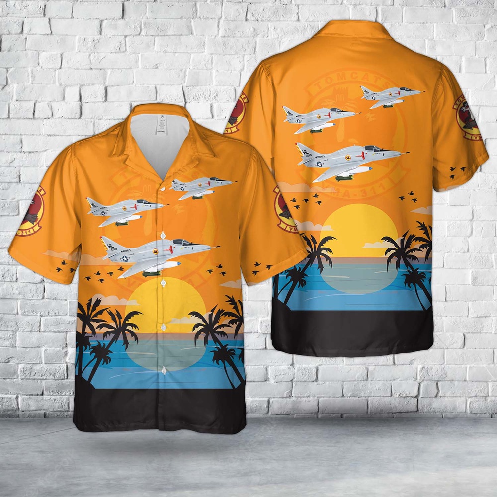 Military Hawaiian Shirt US Marine Corps VMA 311 Tomcats 152069 1970 A 4E Hawaiian Shirt 1 h1x0dn.jpg
