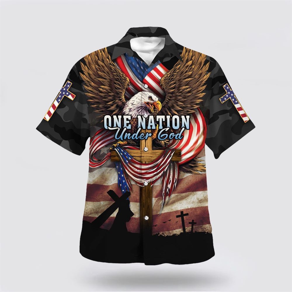 One Nation Under God Cross Eagle Hawaiian Shirt Christian Hawaiian Shirt Christian Summer Short Sleeve Shirt 1 hukiih.jpg One Nation Under God Cross Eagle Hawaiian Shirt Christian Hawaiian Shirt Christian Summer Short Sleeve Shirt 1 hukiih.jpg