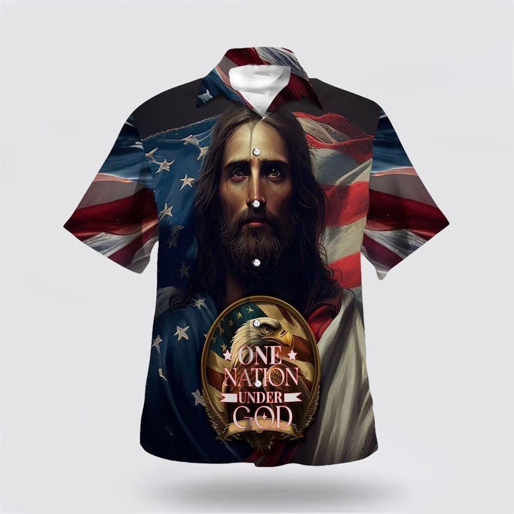 One Nation Under God Hawaiian Shirt Jesus Eagle American Flag Hawaiian Shirts Christian Hawaiian Shirt Christian Summer Short Sleeve Shirt 1 mwpcko.jpg One Nation Under God Hawaiian Shirt Jesus Eagle American Flag Hawaiian Shirts Christian Hawaiian Shirt Christian Summer Short Sleeve Shirt 1 mwpcko.jpg