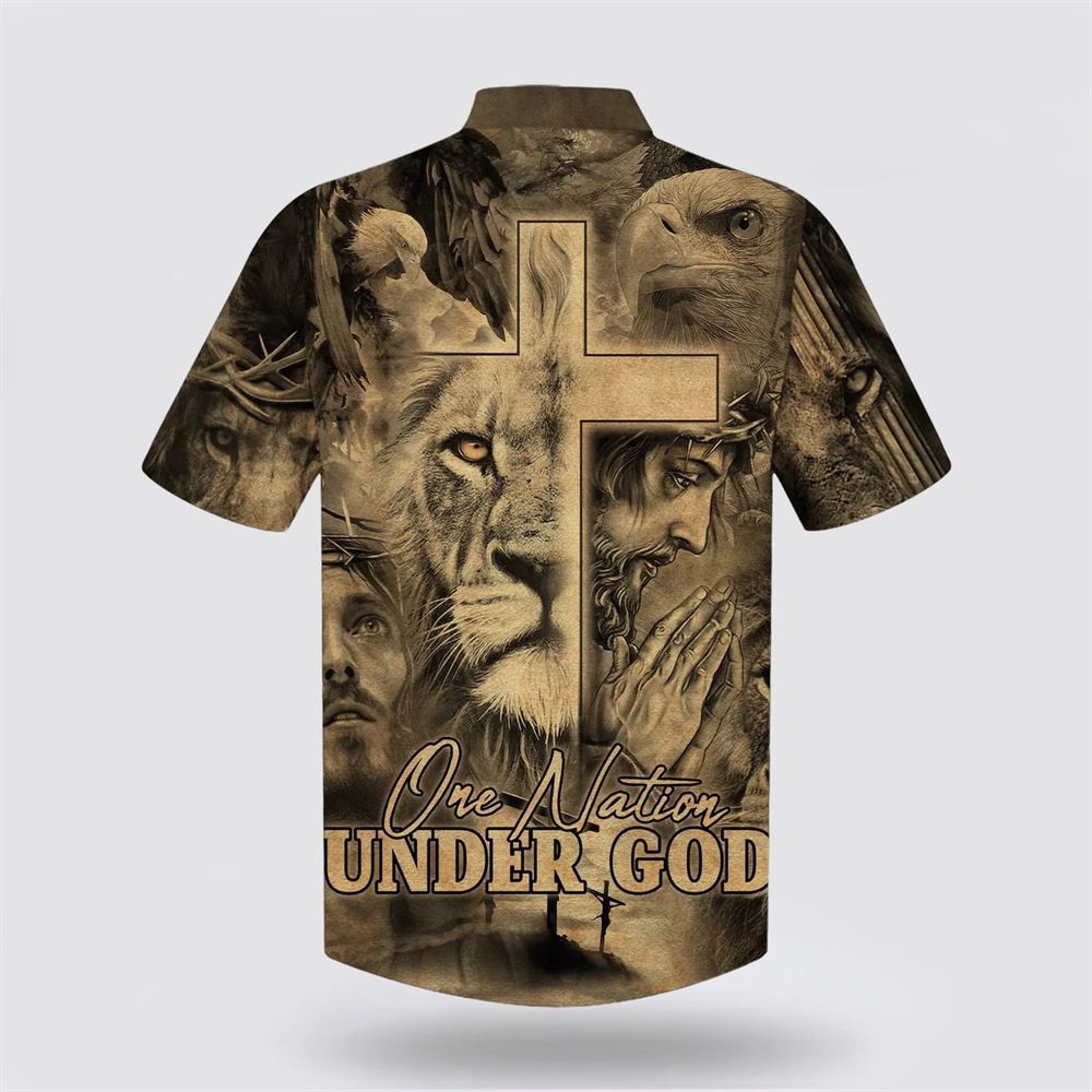 One Nation Under God Hawaiian Shirt For Men Jesus And The Lion Of Judah Hawaiian Shirts Christian Hawaiian Shirt Christian Summer Shirt 2 rexrvc.jpg One Nation Under God Hawaiian Shirt For Men Jesus And The Lion Of Judah Hawaiian Shirts Christian Hawaiian Shirt Christian Summer Shirt 2 rexrvc.jpg