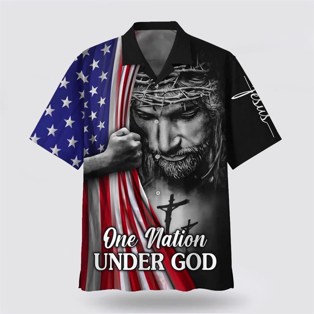 One Nation Under God Jesus American Hawaiian Shirt Christian Hawaiian Shirt Christian Summer Short Sleeve Shirt 1 lqeknk.jpg One Nation Under God Jesus American Hawaiian Shirt Christian Hawaiian Shirt Christian Summer Short Sleeve Shirt 1 lqeknk.jpg