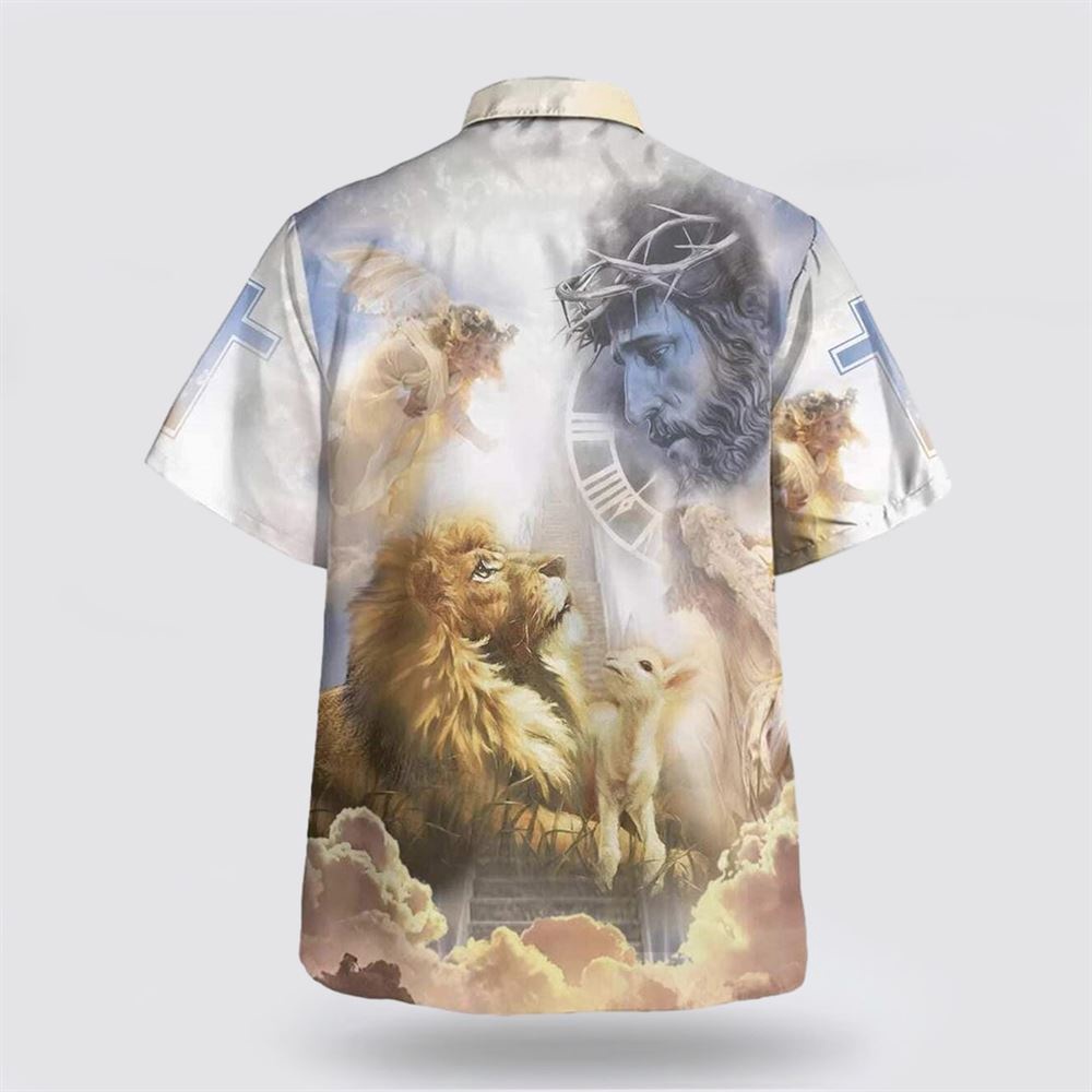 One Nation Under God Jesus Christ Lion And Lamb Christian Christian Hawaiian Shirt Christian Summer Short Sleeve Shirt 2 ucatfo.jpg One Nation Under God Jesus Christ Lion And Lamb Christian Christian Hawaiian Shirt Christian Summer Short Sleeve Shirt 2 ucatfo.jpg