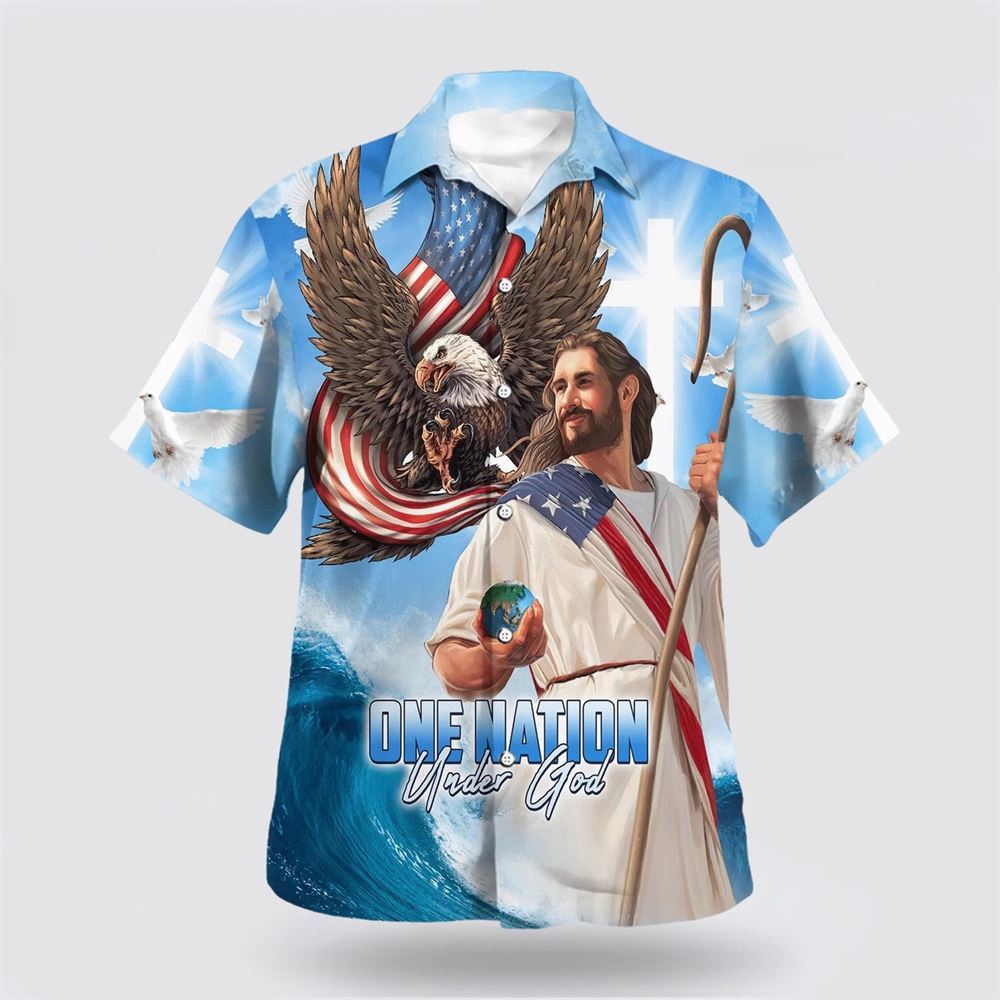 One Nation Under God Jesus Eagle American 1 Hawaiian Shirt Christian Hawaiian Shirt Christian Summer Short Sleeve Shirt 1 evwmwp.jpg One Nation Under God Jesus Eagle American 1 Hawaiian Shirt Christian Hawaiian Shirt Christian Summer Short Sleeve Shirt 1 evwmwp.jpg