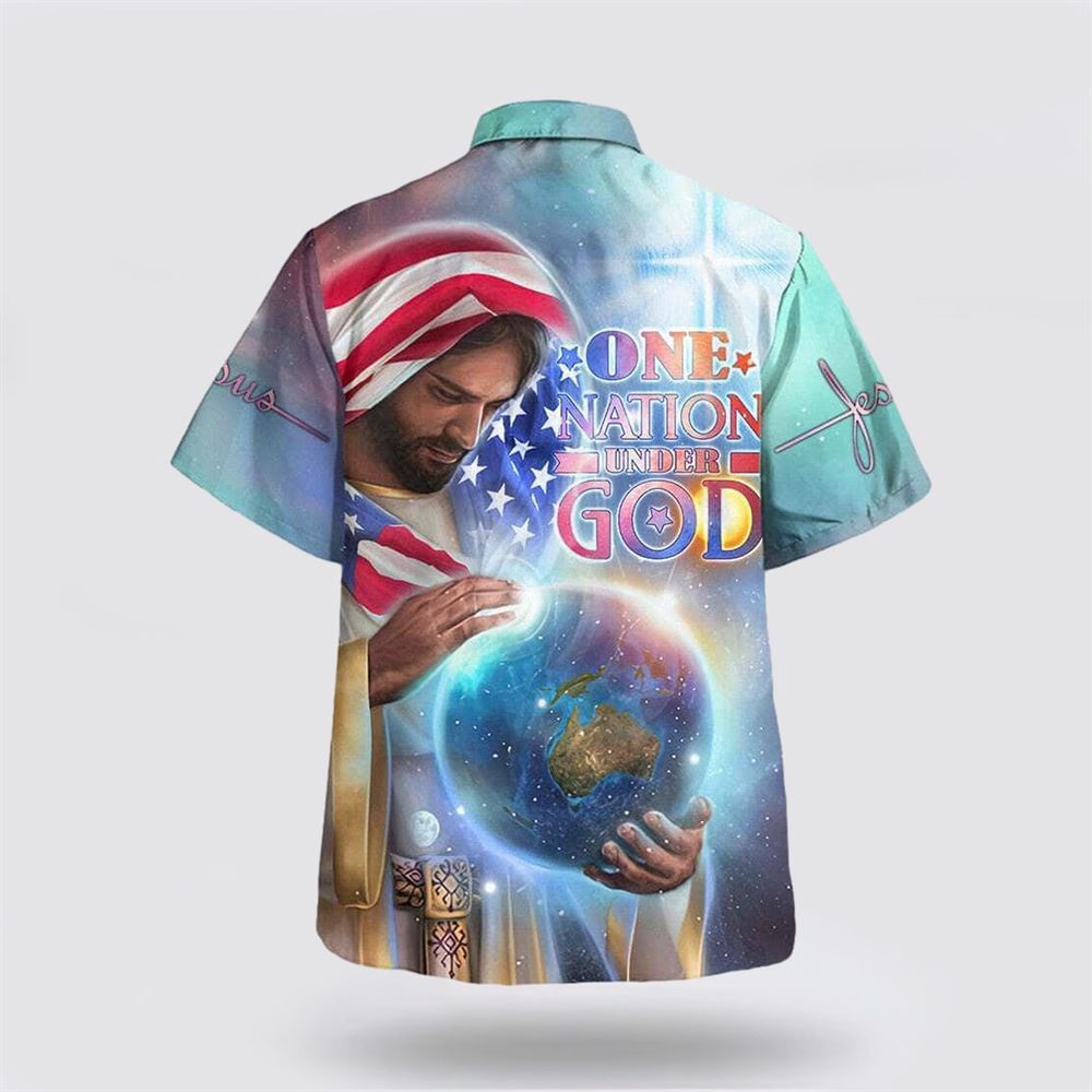 One Nation Under God Jesus Holding Earth American Flag Independence Day Christian Hawaiian Shirt Christian Summer Short Sleeve Shirt 2 z4gm7h.jpg One Nation Under God Jesus Holding Earth American Flag Independence Day Christian Hawaiian Shirt Christian Summer Short Sleeve Shirt 2 z4gm7h.jpg