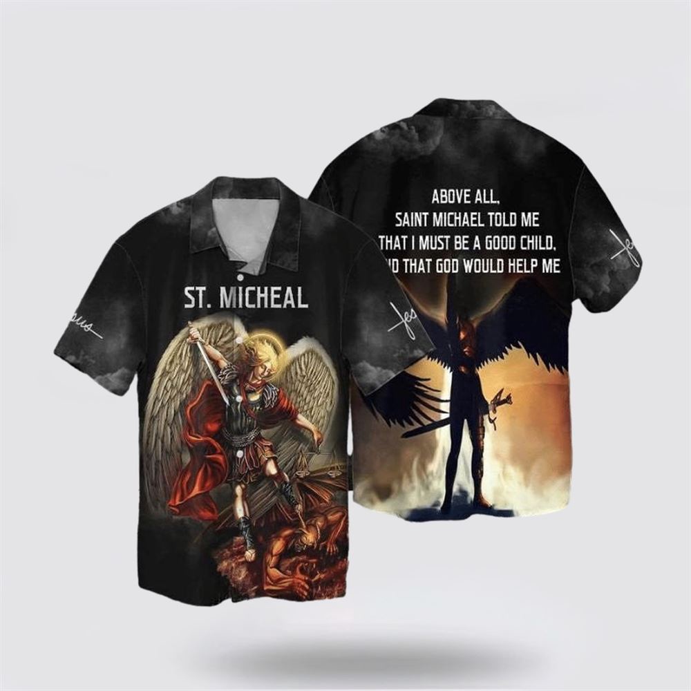 Saint Micheal Archangel Micae Jesus Above Hawaiian Shirt Religious Hawaiian Shirt Christian Aloha Shirt Christian Gift 1 jjysh4.jpg Saint Micheal Archangel Micae Jesus Above Hawaiian Shirt Religious Hawaiian Shirt Christian Aloha Shirt Christian Gift 1 jjysh4.jpg