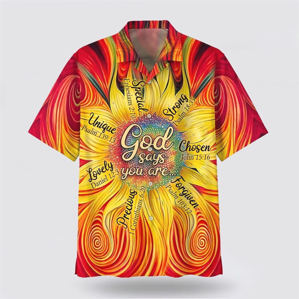 Sunflower God Say You Are Hawaiian Shirts Christian Hawaiian Shirt Christian Summer Short Sleeve Shirt 1 wo7mxd.jpg Sunflower God Say You Are Hawaiian Shirts Christian Hawaiian Shirt Christian Summer Short Sleeve Shirt 1 wo7mxd.jpg