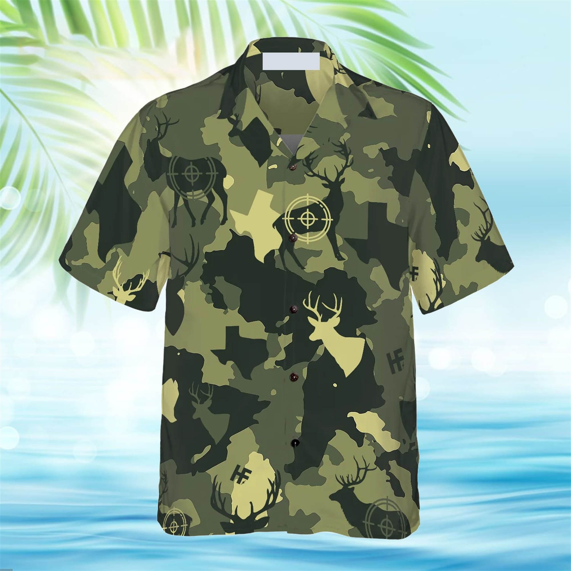 Camouflage Deer Texas Gun Hunting Hawaiian Shirt Camouflage Deer Texas Gun Hunting Hawaiian Shirt