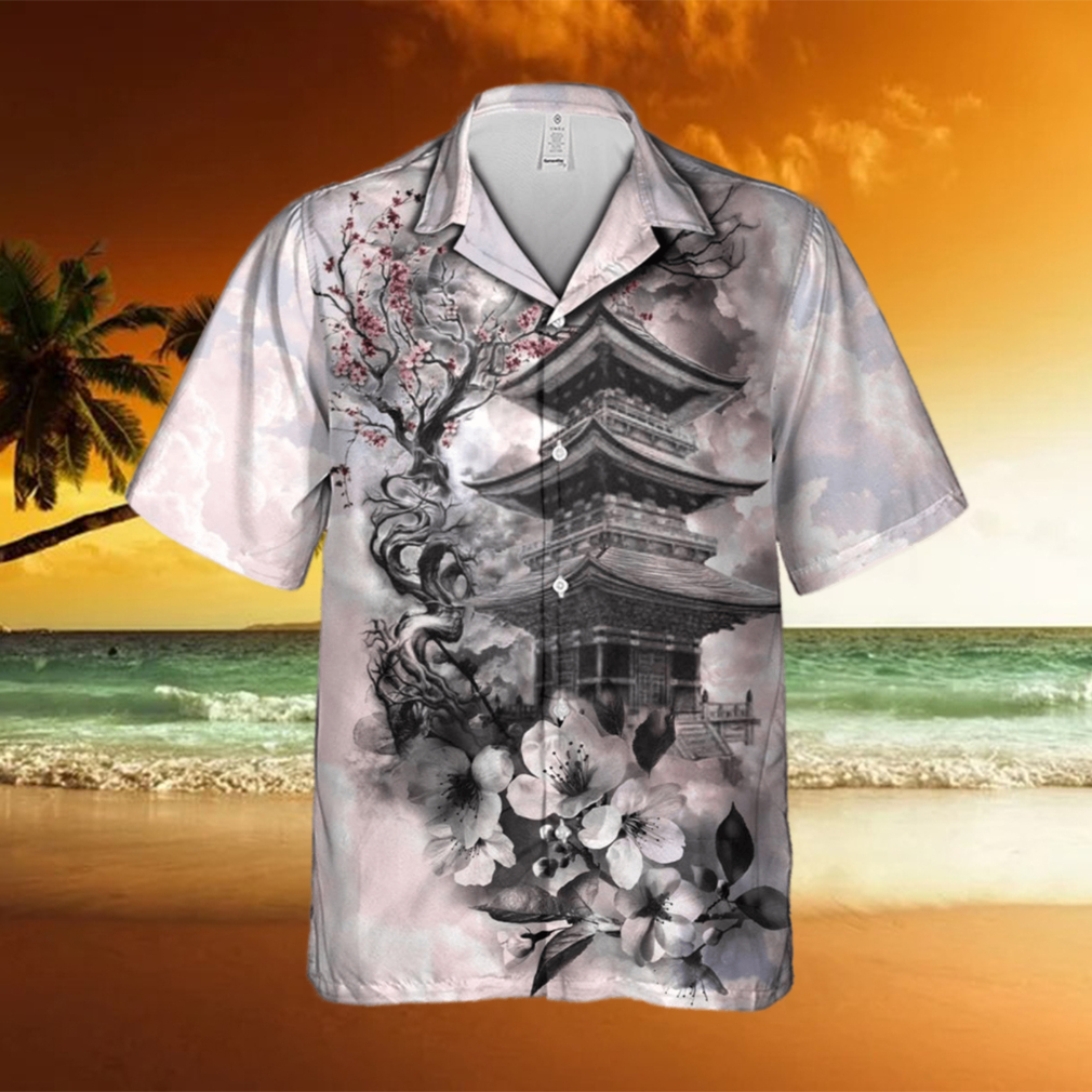 Texas Hawaiian Shirt Cherry Blossoms In The Sky And Clouds In Japan Hawaiian Shirt 1 bpceu2.jpg