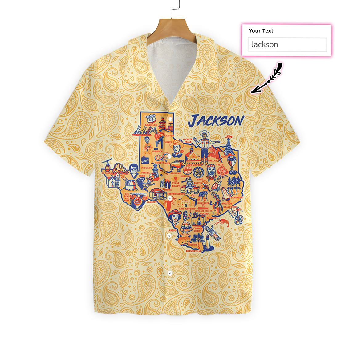 Texas Hawaiian Shirt Cream Paisley Pattern Texas Vintage Custom Hawaiian Shirt 3 bh6vbn.jpg Texas Hawaiian Shirt Cream Paisley Pattern Texas Vintage Custom Hawaiian Shirt 3 bh6vbn.jpg