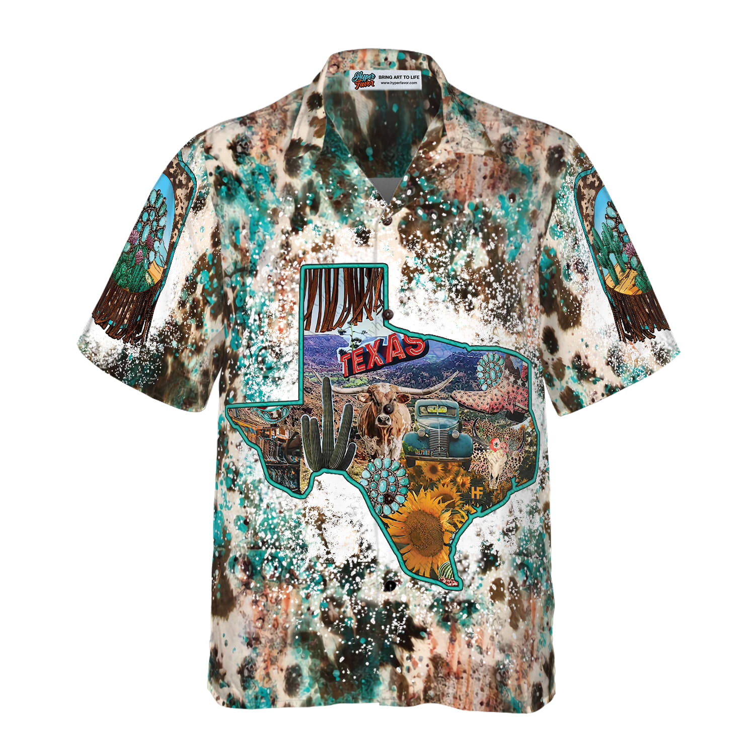 Texas Hawaiian Shirt Texas Cowhide Map Hawaiian Shirt 3 sjirfl.jpg