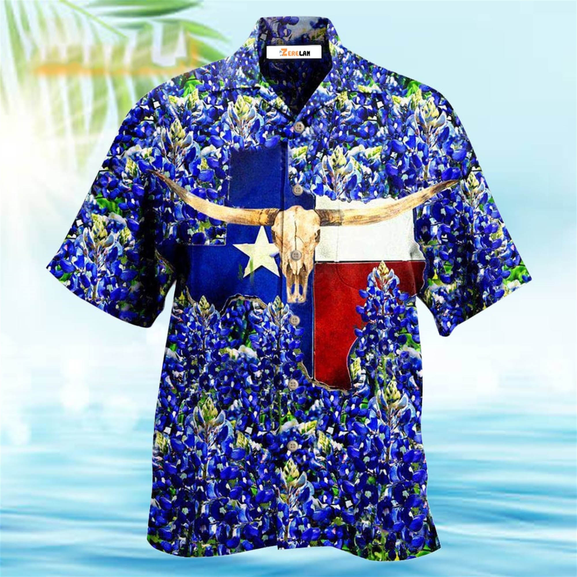 Texas Forever Texas Bluebonnet Hawaiian Shirt Texas Forever Texas Bluebonnet Hawaiian Shirt