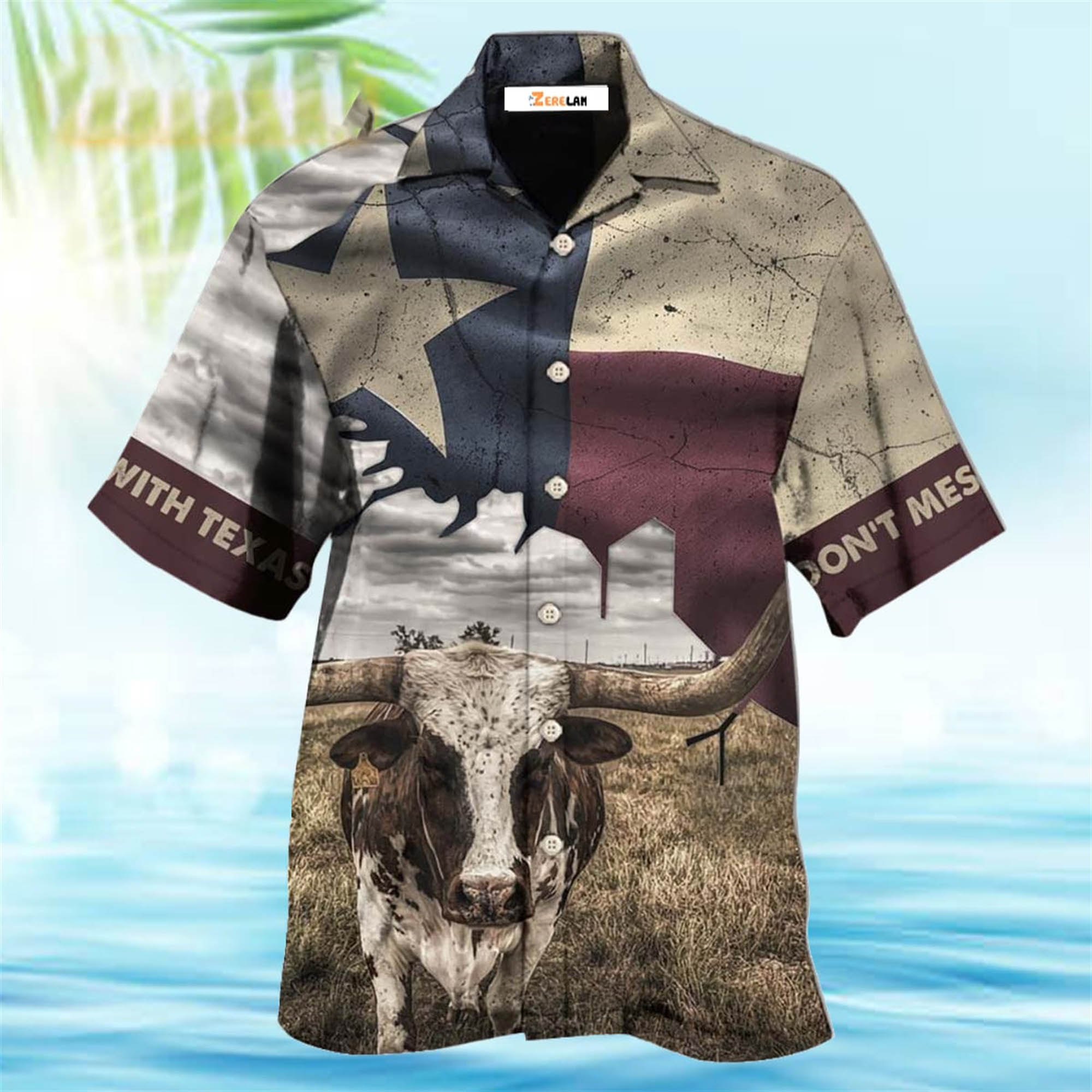 Texas Peace Life Cows Style Hawaiian Shirt Texas Peace Life Cows Style Hawaiian Shirt