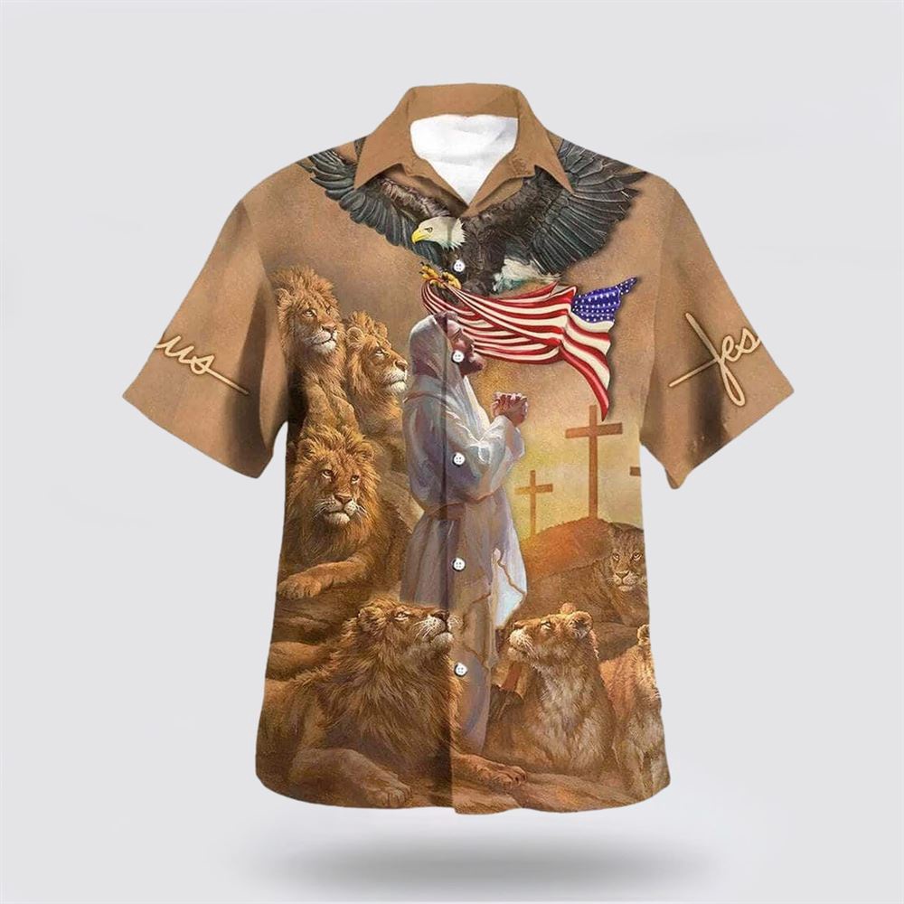 US Flag Jesus Pray Lion Cross Christian Christian Hawaiian Shirt Christian Summer Short Sleeve Shirt 1 ycq2hz.jpg US Flag Jesus Pray Lion Cross Christian Christian Hawaiian Shirt Christian Summer Short Sleeve Shirt 1 ycq2hz.jpg