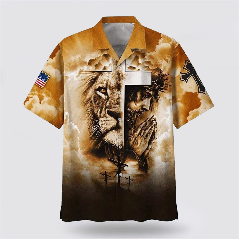 US Flag Lion Pray With Jesus On The Cross Christian Faith Hawaiian Shirt Christian Hawaiian Shirt Christian Summer Short Sleeve Shirt 1 qzwinq.jpg US Flag Lion Pray With Jesus On The Cross Christian Faith Hawaiian Shirt Christian Hawaiian Shirt Christian Summer Short Sleeve Shirt 1 qzwinq.jpg