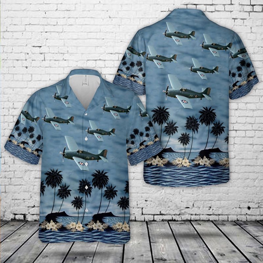 Us Navy Hawaiian Shirt Grumman F4F Wildcat US Navy WWII fighter plane Hawaiian Shirt Military Hawaiian Shirt 1 yaww6u.jpg