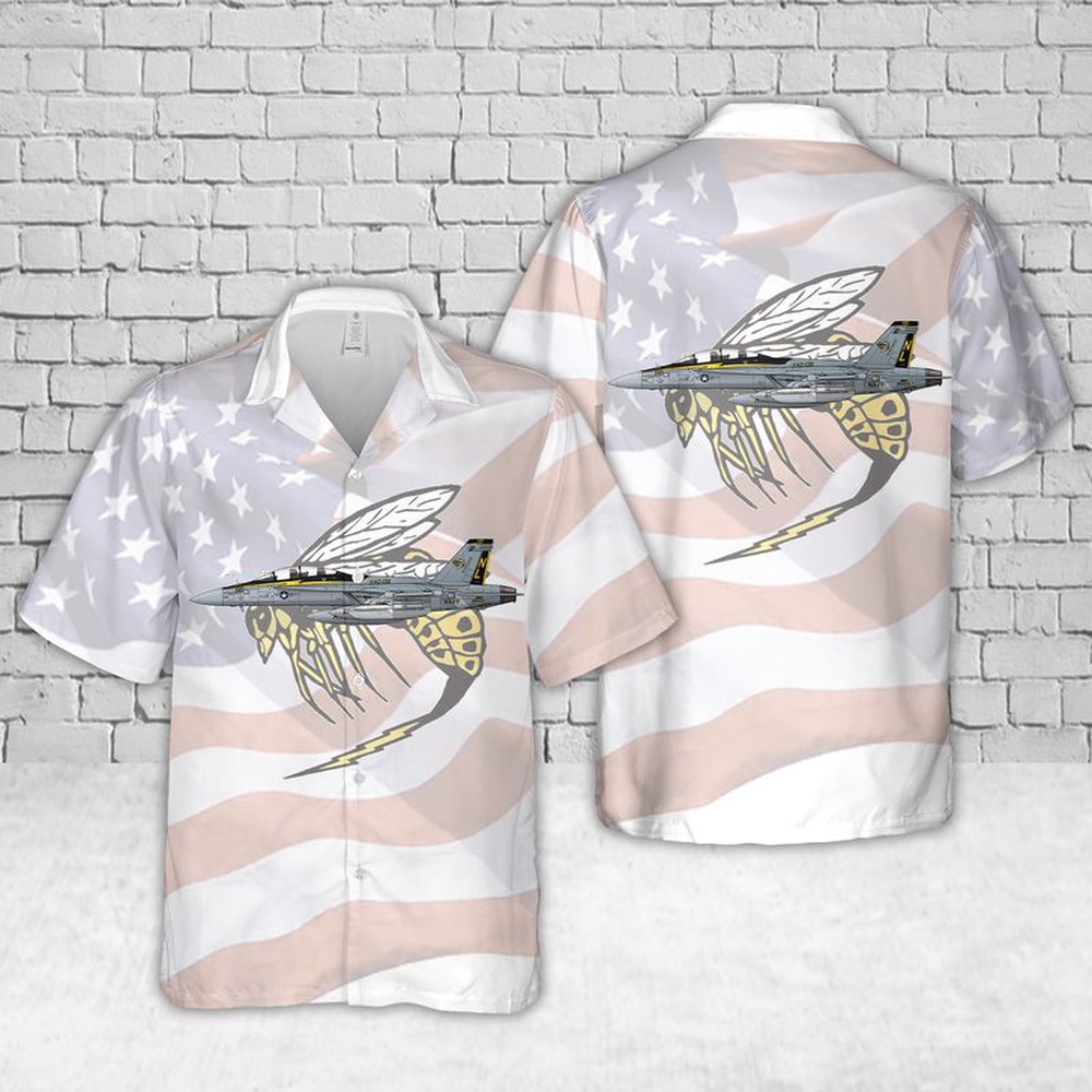 Us Navy Hawaiian Shirt U.S Navy VAQ 138 Yellowjackets EA 18G Growler Hawaiian Shirt Military Hawaiian Shirt 1 oha5uo.jpg