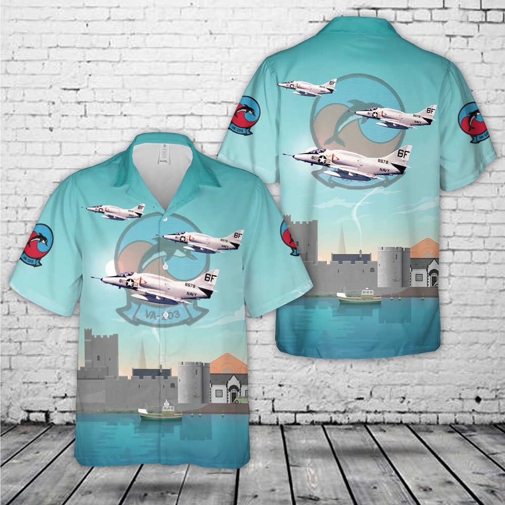 Us Navy Hawaiian Shirt US Navy A 4L Skyhawk Of Attack Squadron 203 VA 203 Blue Dolphins Hawaiian Shirt Military Hawaiian Shirt 1 ced9b4.jpg Us Navy Hawaiian Shirt US Navy A 4L Skyhawk Of Attack Squadron 203 VA 203 Blue Dolphins Hawaiian Shirt Military Hawaiian Shirt 1 ced9b4.jpg