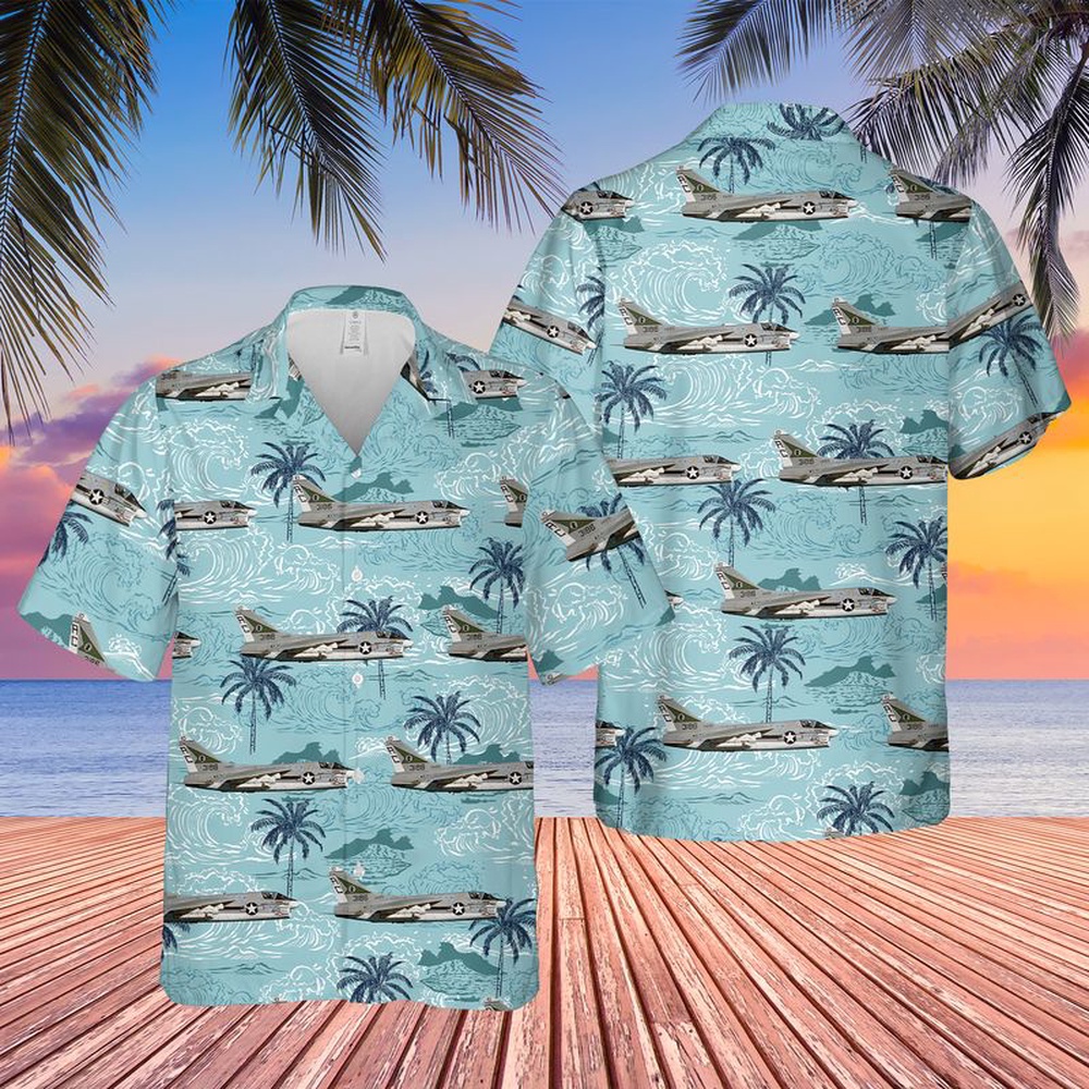 Us Navy Hawaiian Shirt US Navy A7E Corsair II Of VA 105 Hawaiian Shirt Military Hawaiian Shirt 1 yggvqd.jpg