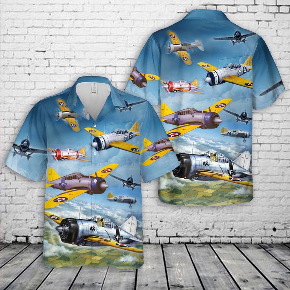 Us Navy Hawaiian Shirt US Navy Brewster F2A Buffalo Hawaiian Shirt Military Hawaiian Shirt 1 b8pzmn.jpg