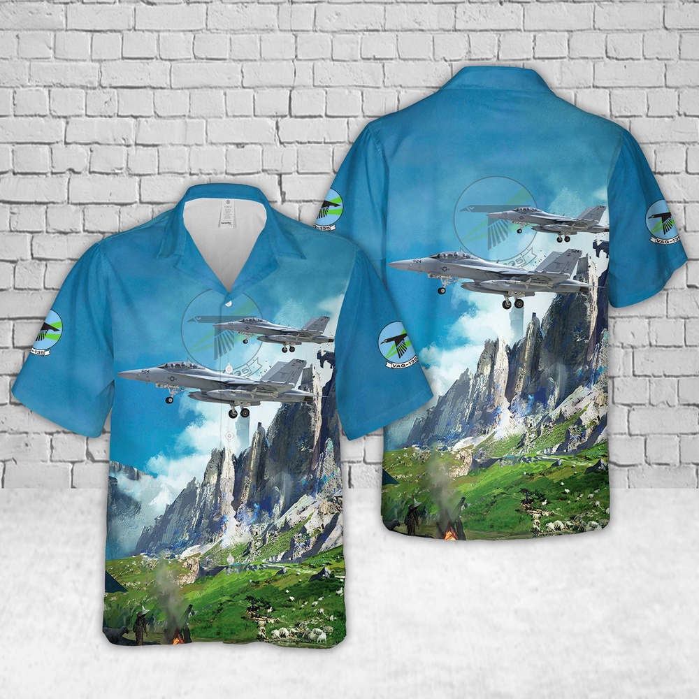 Us Navy Hawaiian Shirt US Navy EA 18G Growler Of VAQ 135 Black Ravens Hawaiian Shirt Military Hawaiian Shirt 1 amylnp.jpg