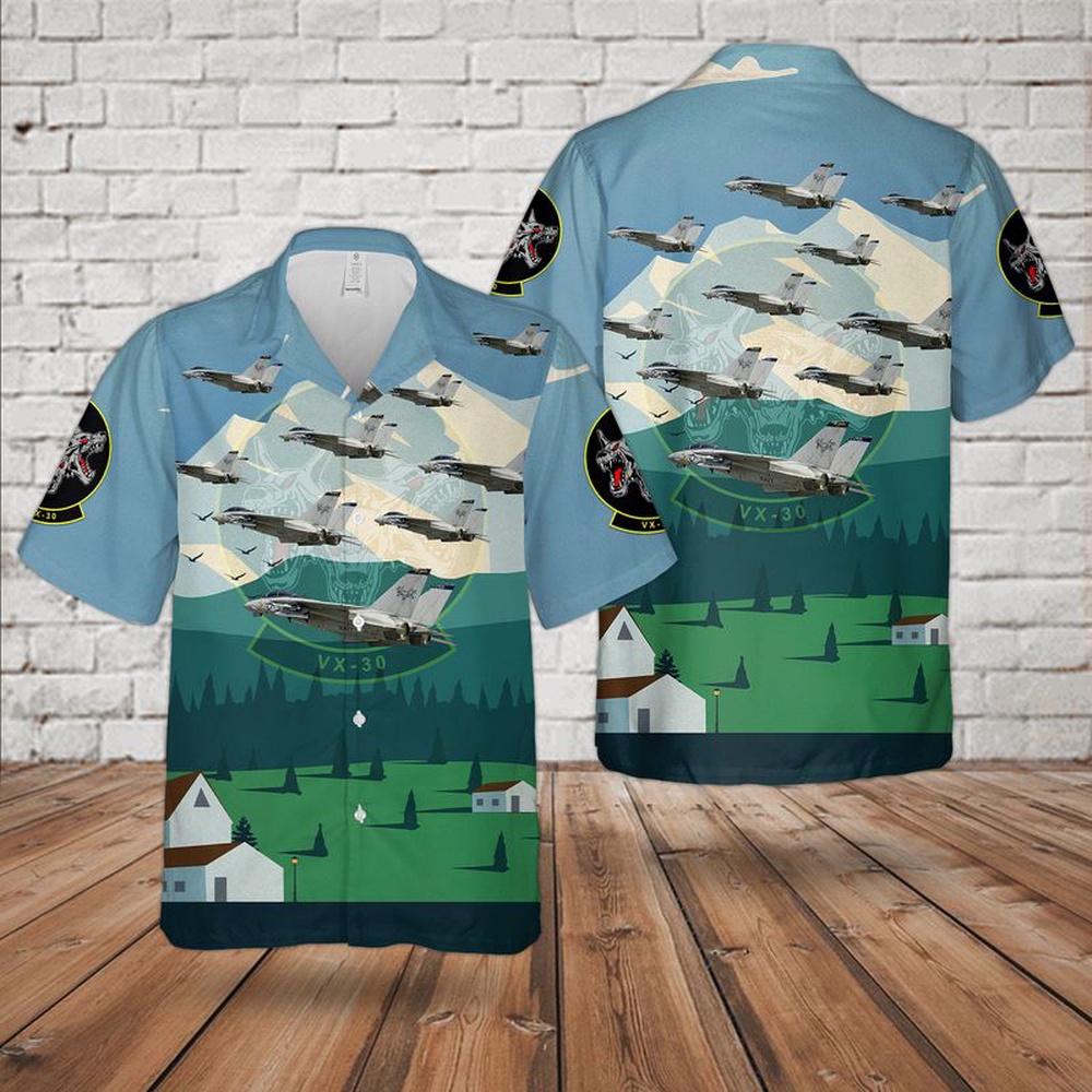 Us Navy Hawaiian Shirt US Navy F 14A Tomcat 158623 of VX 30 Bloodhounds Hawaiian Shirt Military Hawaiian Shirt 1 czpqxu.jpg