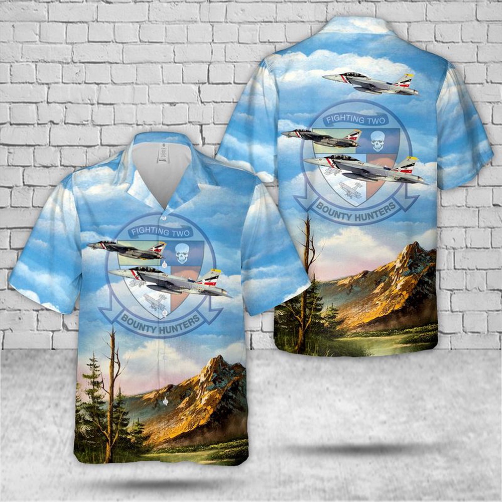 Us Navy Hawaiian Shirt US Navy F 14D Tomcat Of VF 2 Bounty Hunters Hawaiian Shirt Military Hawaiian Shirt 1 zcewpv.jpg