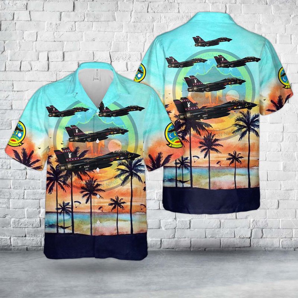 Us Navy Hawaiian Shirt US Navy F 14 VX 9 Vandy 1 Black Bunny Hawaiian Shirt Military Hawaiian Shirt 1 rawxul.jpg