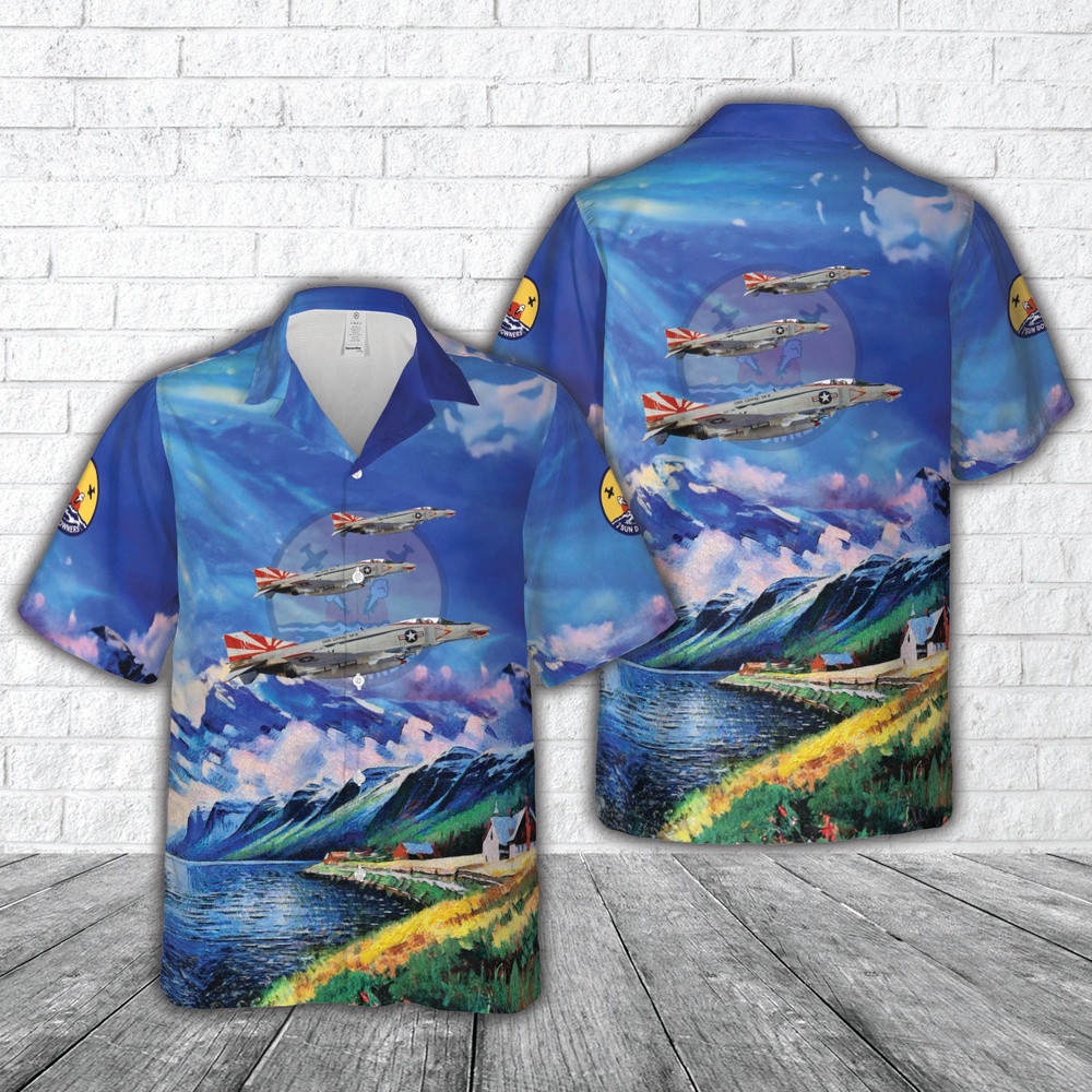 Us Navy Hawaiian Shirt US Navy F 4B Phantom II of VF 111 Sundowners Hawaiian Shirt Military Hawaiian Shirt 1 c3rxys.jpg