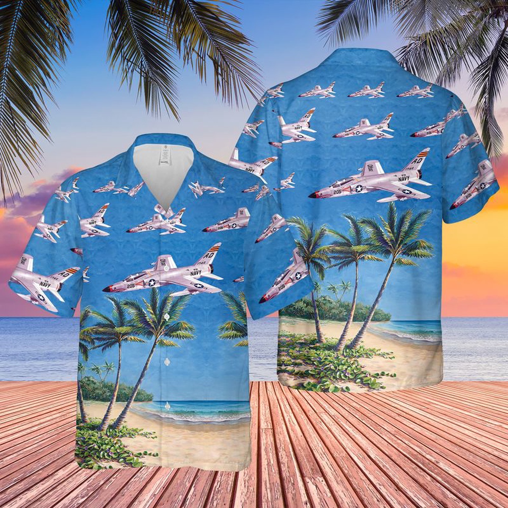 Us Navy Hawaiian Shirt US Navy Grumman F 11A Tiger Hawaiian Shirt Military Hawaiian Shirt 1 ryvt2n.jpg