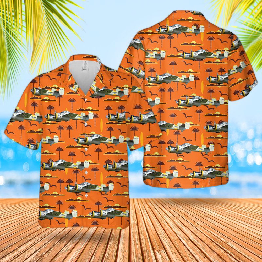 Us Navy Hawaiian Shirt US Navy Grumman XF5F Skyrocket Hawaiian Shirt Military Hawaiian Shirt 1 ew322x.jpg