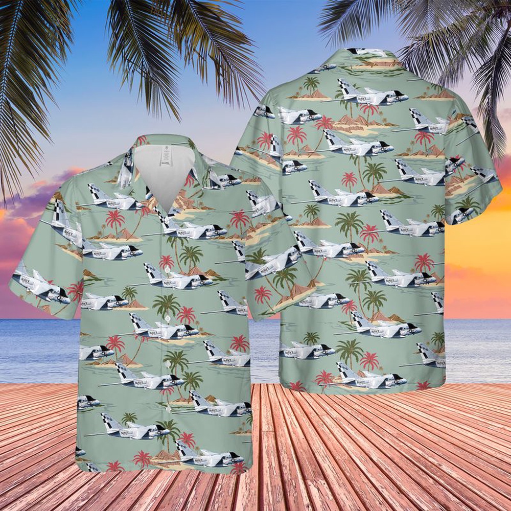 Us Navy Hawaiian Shirt US Navy Lockheed S 3 Viking Of VS 32 Maulers Hawaiian Shirt Military Hawaiian Shirt 1 elwmtx.jpg