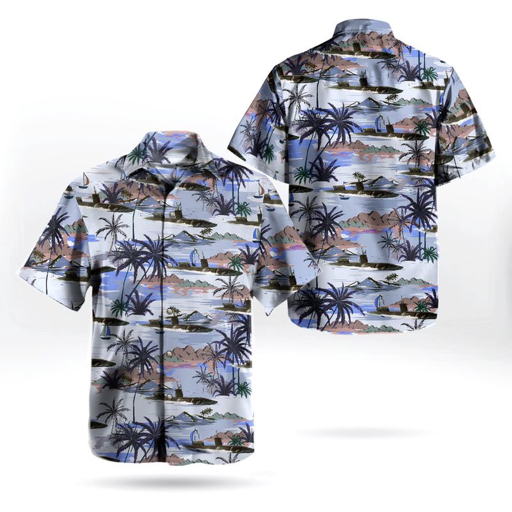Us Navy Hawaiian Shirt US Navy Los Angeles USS Greeneville SSN 772 Attack Submarine Hawaiian Shirt Military Hawaiian Shirt 1 grk9ir.jpg