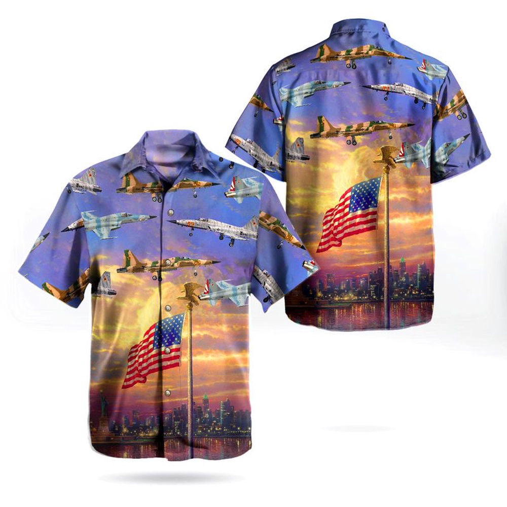 Us Navy Hawaiian Shirt US Navy Northrop F 5N Tiger Independence Day The Statue of Liberty Hawaiian Shirt Military Hawaiian Shirt 1 uvb34u.jpg