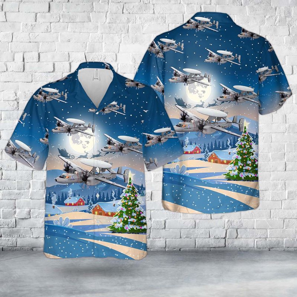 Us Navy Hawaiian Shirt US Navy Northrop Grumman E 2 Hawkeye Christmas Hawaiian Shirt Military Hawaiian Shirt 1 uf8l4s.jpg