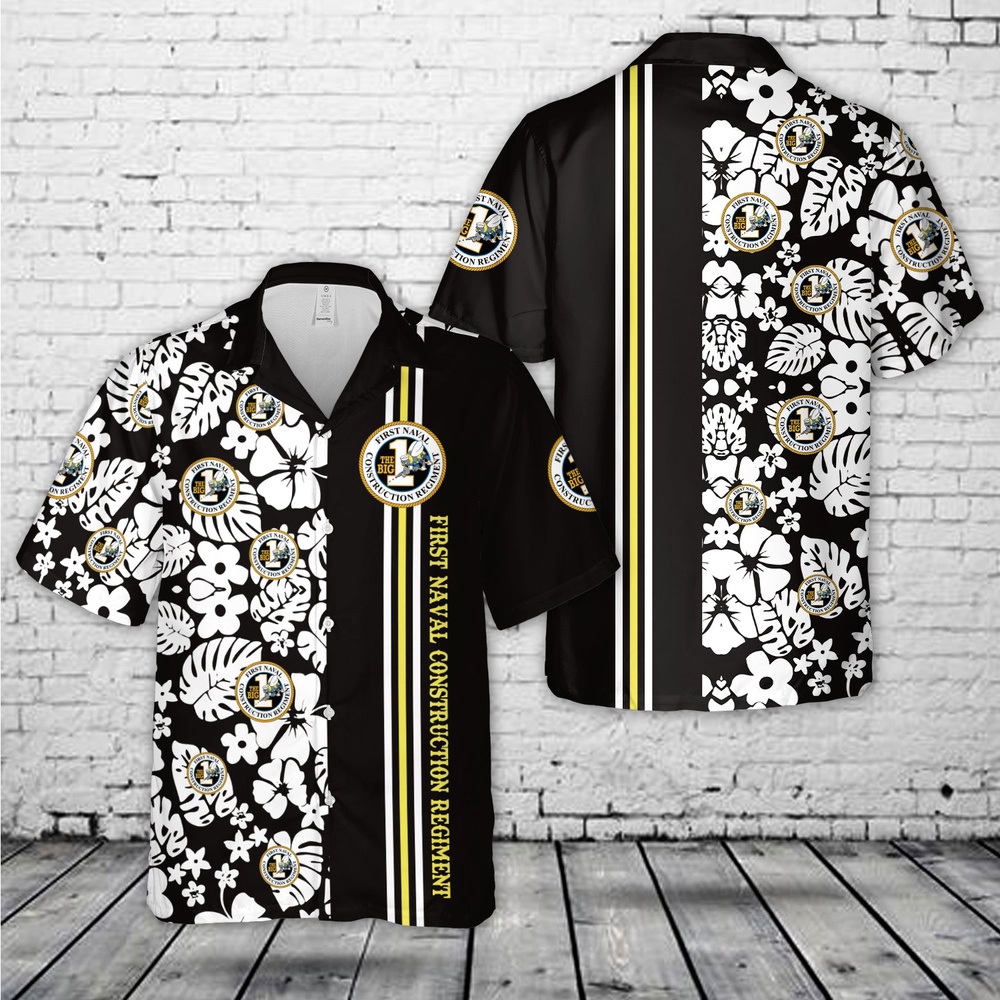 Us Navy Hawaiian Shirt US Navy Seabees FIRST Naval Construction Regiment Hawaiian Shirt Military Hawaiian Shirt 1 dhoccd.jpg