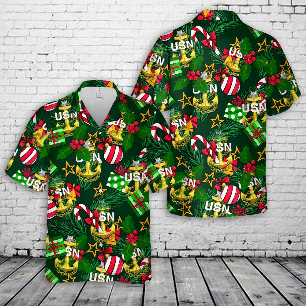 Us Navy Hawaiian Shirt US Navy Senior Chief Anchor Christmas Hawaiian Shirt Military Hawaiian Shirt 1 sbsexo.jpg