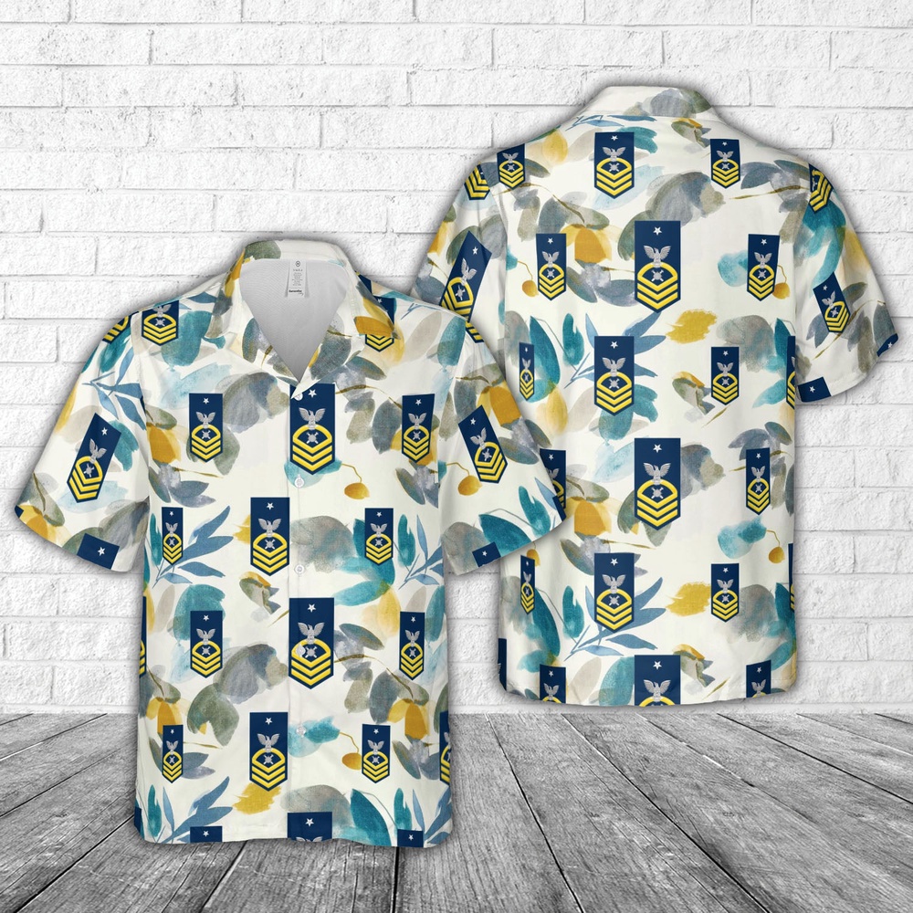 Us Navy Hawaiian Shirt US Navy Senior Chief Gold E 8 Explosive Ordinance Disposal EOD Hawaiian Shirt Military Hawaiian Shirt 1 oigecs.jpg