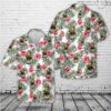 Us Navy Hawaiian Shirt, US Navy Senior Chief Red E-8 Explosive Ordinance Disposal EOD Hawaiian Shirt, Military Hawaiian Shirt