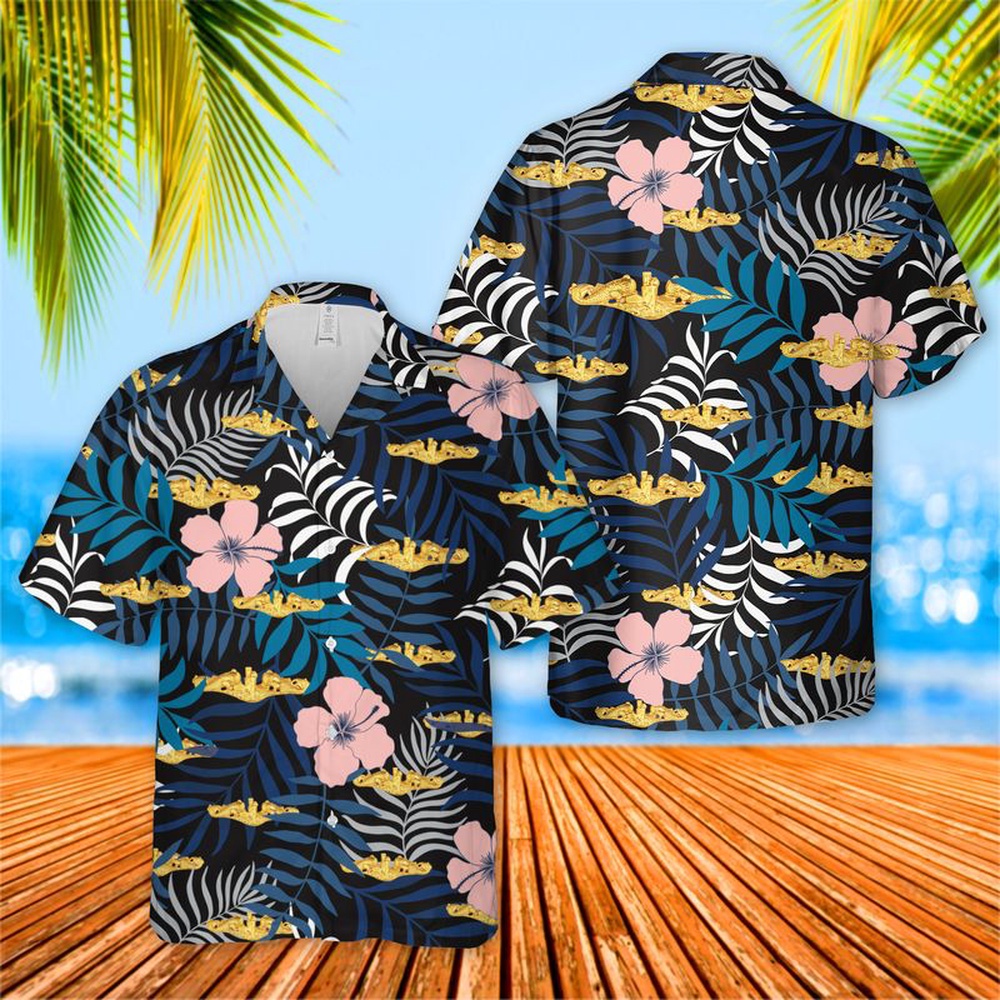 Us Navy Hawaiian Shirt US Navy Submarine Warfare Insignia Hawaiian Shirt Military Hawaiian Shirt 1 tindoy.jpg