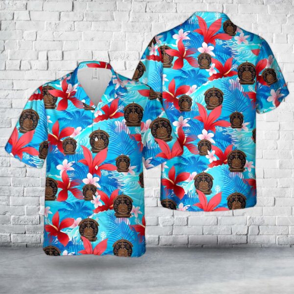 Us Navy Hawaiian Shirt, US Navy Tin Can Sailor Destroyer Fleet Hawaiian Shirt, Military Hawaiian Shirt