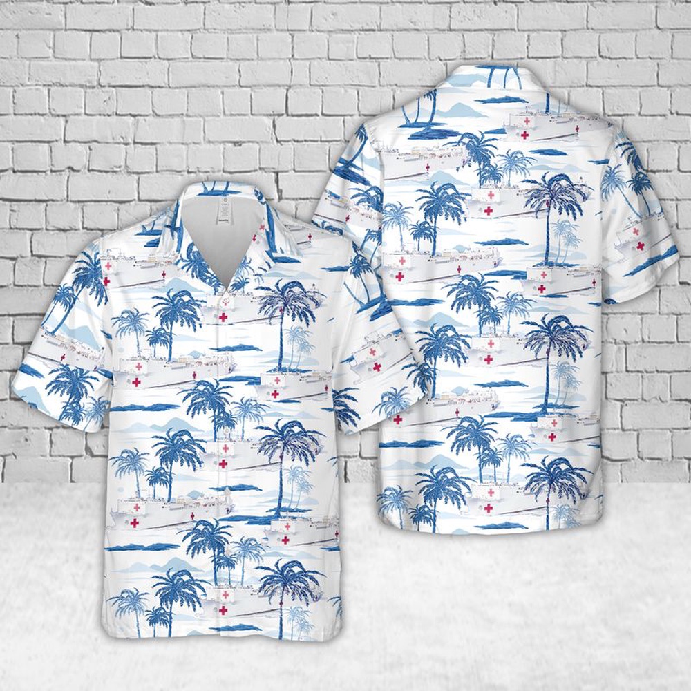 Us Navy Hawaiian Shirt US Navy USNS Mercy T AH 19 Hawaiian Shirt Military Hawaiian Shirt 1 riyj6a.jpg