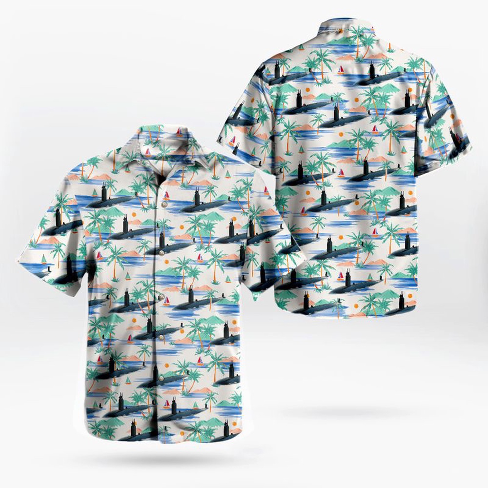 Us Navy Hawaiian Shirt US Navy USS Asheville SSN 758 Attack Submarine Hawaiian Shirt Military Hawaiian Shirt 1 l0safc.jpg