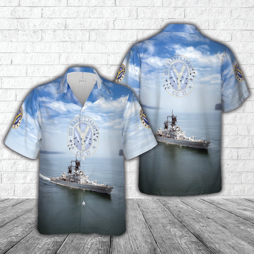 Us Navy Hawaiian Shirt US Navy USS Harry E. Yarnell DLG CG 17 Leahy class guided missile cruiser Hawaiian Shirt Military Hawaiian Shirt 1 ymk0sm.jpg