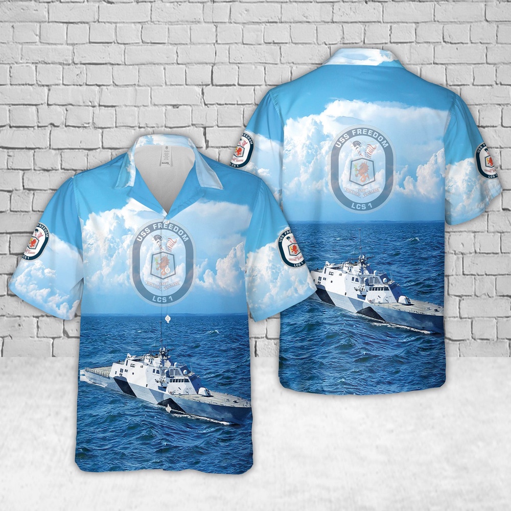 Us Navy Hawaiian Shirt US Navy USS LCS 1 Littoral Combat Ship LCS Hawaiian Shirt Military Hawaiian Shirt 1 x2tnaq.jpg